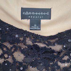 Ladies Connected Apparel Black Lace Dress